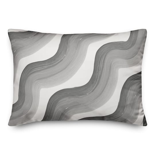 Wave Print Throw Pillow